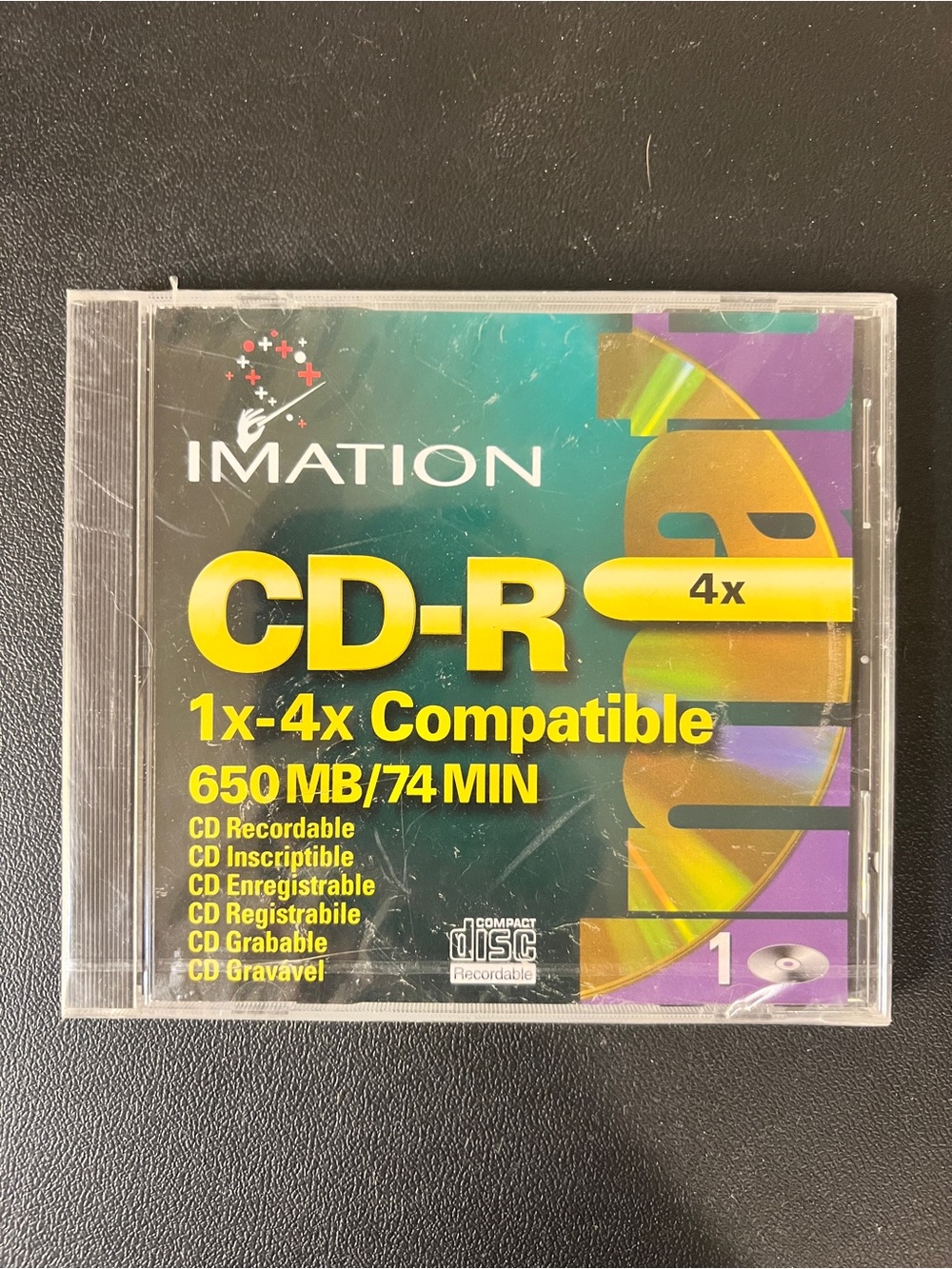 Memorex CD-RW Platinum 4x Rewrite Speed 650 MB 74 Min (1999) New Sealed